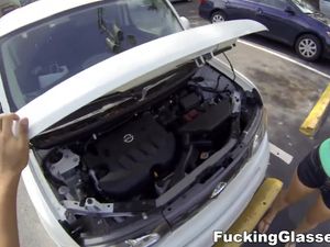Helping Out A Hottie With Car Trouble And Fucking Her